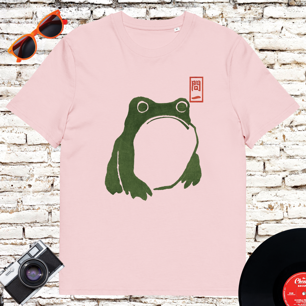 Matsumoto Hoji Frog organic cotton graphic tee in Cotton Pink